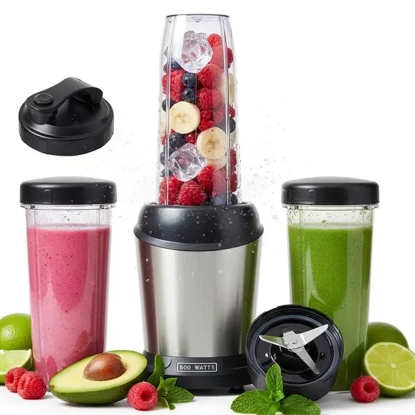 Professional Countertop Blender – High Power Smoothie Maker with Portable Cups