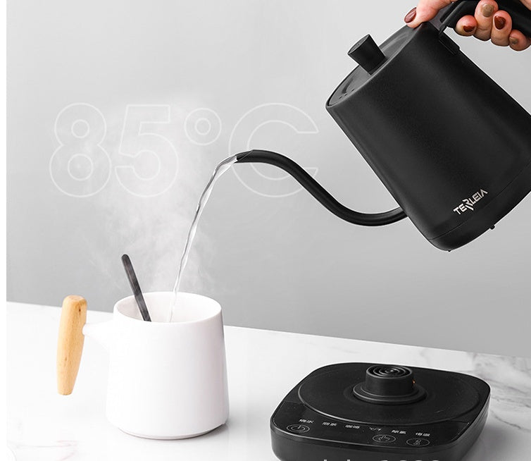 Gooseneck Electric Kettle – Slender Spout Pour Over Coffee & Tea Kettle