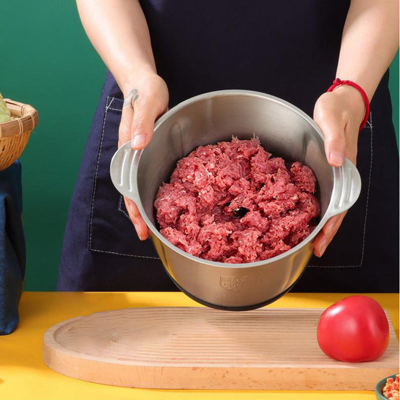 Manual Meat Grinder – Stainless Steel Hand Mincer & Kitchen Food Chopper