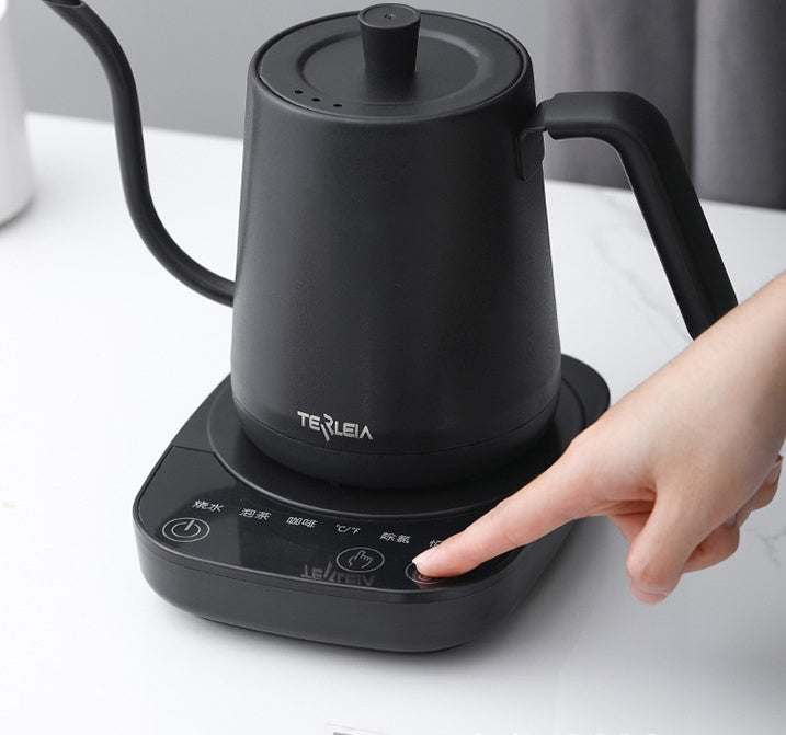 Gooseneck Electric Kettle – Slender Spout Pour Over Coffee & Tea Kettle