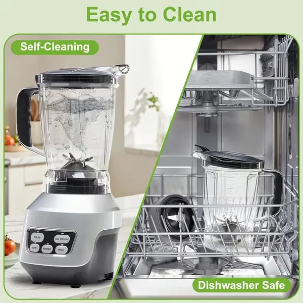Professional Countertop Blender – High Power Smoothie Maker with Portable Cups