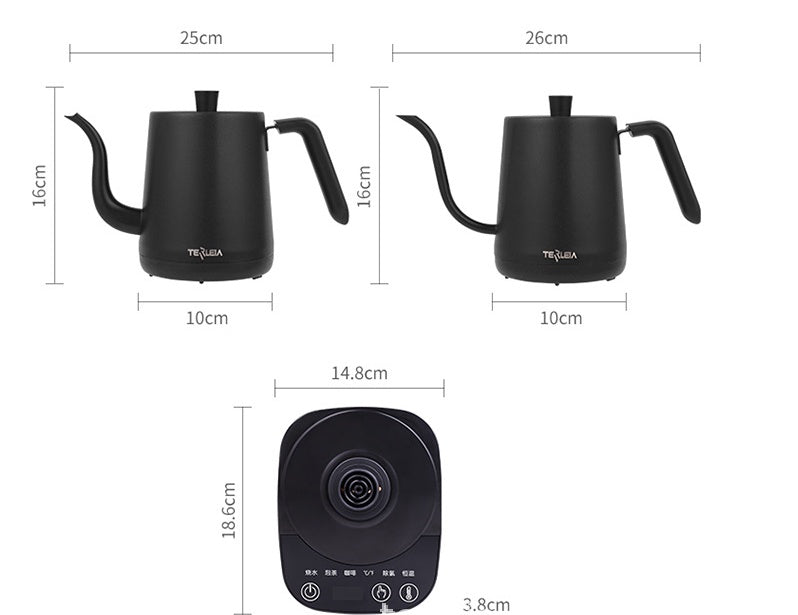 Gooseneck Electric Kettle – Slender Spout Pour Over Coffee & Tea Kettle